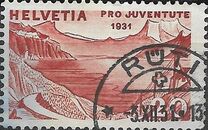 [Pro Juventute - Landscapes - Alexander Vinet, type JJ]