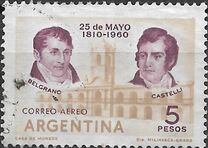 [Airmail - The 150th Anniversary of the May Revolution, type RI]