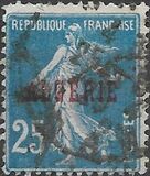 [Sellos de Francia sobrecargados en rojo. "ALGÉRIE" , tipo A2]