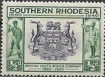 [The 50th Anniversary of British South Africa Company, type I]