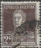 [Definitive Issues - General San Martin, with Period after Value, typ CU2]