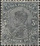 [King George V, 1865-1936 - Inscription "INDIA POSTAGE", tegund XAV]