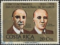 [Airmail - The 50th Anniversary of Costa Rican Insurance Institute, Tipe TH]