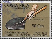 [Airmail - The 50th Anniversary of Costa Rican Insurance Institute, Tipe TI]