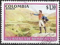 [Airmail - The 150th Anniversary of Battle of Bombona, Tüüp AKY]
