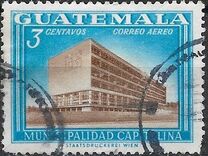 [Palacio de la municipalidad. Ciudad de Guatemala. Aéreo., tipo SR]