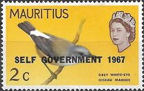 [Birds & Queen Elizabeth II - Stamps of 1965 Overprinted "SELF GOVERNMENT 1967", tip DU]