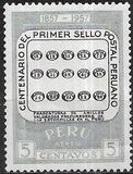 [Airmail - The 100th Anniversary of First Peruvian Postage Stamp, tegund LN]