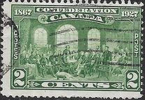 [The 60th Anniversary of the Founding of the Dominion of Canada, Inscription: "1867 Confederation 1927", 類型 AS]