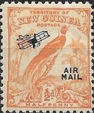 [Airmail - No. 54-69 Overprinted "AIRMAIL" and Plane, प्रकार F]