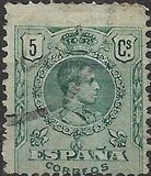 [King Alfonso XIII - Blue Control Numbers on Backside, type BG1]