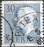 [King Gustaf VI Adolf of Sweden - New Engravement with Imprint, type EE4]