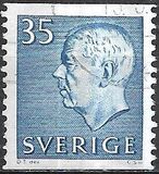 [King Gustaf VI Adolf of Sweden & Tree Crowns - New Colors and Values, type FA60]
