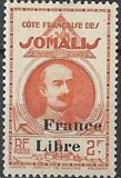 [Gouverneur Lagarde Stamps of 1938-1940 Overprinted "France Libre" in Red or Black, type BE22]