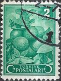 [Inscription "TURKIYE POSTALARI" between two Crescents and Stars, type AHK]