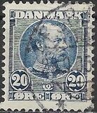 [King Christian IX, 1818-1906 - Horizontal Lines in Background in Oval, タイプ M1]
