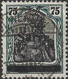[German Empire Stamps Overprinted "SARRE", Scrivi A14]
