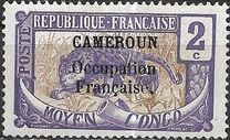 [Middle Congo Postage Stamps Overprinted "CAMEROUN Occupation Francaise", type D1]