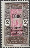[Dahomey Postage Stamps Overprinted "TOGO Occupation franco-anglaise", प्रकार C1]
