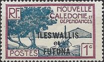 [New Caledonia Postage Stamps of 1928 Overprinted "ILES WALLIS - et - FUTUNA", type F]