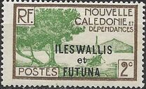 [New Caledonia Postage Stamps of 1928 Overprinted "ILES WALLIS - et - FUTUNA", type F1]
