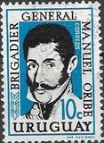 [The 104th Anniversary of the Death of Manuel Oribe, 1792-1857, type OJ]