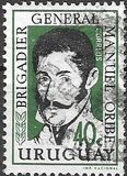 [The 104th Anniversary of the Death of Manuel Oribe, 1792-1857, type OJ2]
