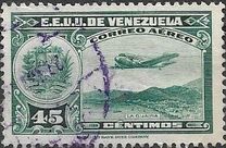[Airmail - La Guaira, National Pantheon and Oil Wells, type HX11]