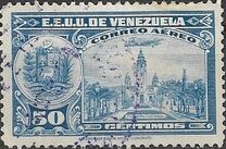 [Airmail - La Guaira, National Pantheon and Oil Wells, type HY10]