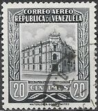 [Airmail - Caracas Central Post Office - Inscription "CORREOS - EE. UU. VENEZUELA", Tip AIK14]