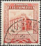 [Caracas Central Post Office - Inscription "CORREOS - EE. UU. VENEZUELA", type AIK10]