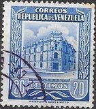 [Caracas Central Post Office - Inscription "CORREOS - REPUBLICA DE VENEZUELA", tip AIK28]