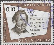 [Airmail - The 100th Anniversary of the Death of Agustin Codazzi, Geographer, 1793-1859, type AXX5]