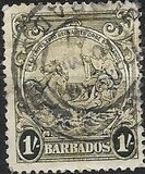 [Alegroría de Barbados. Sin inscripción "Postage & Revenue"., tipo Z15]