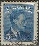 [King George VI - Inscription: "POSTES POSTAGE", Tipi EN]