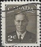 [King George VI - Inscription: "POSTES POSTAGE", tip EK]