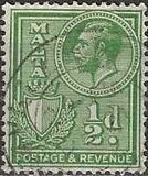 [Re Ġorġ V u arma ta' Malta u Sett Definittiv - iskritti POSTAGE & REVENUE, Tip X11]