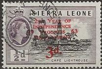 [The 2nd Anniversary of Independence - Issues of 1956 Overprinted "2ND YEAR OF INDEPENDENCE PROGRESS DEVELOPMENT 1963" and Surcharged Value, typ AS1]