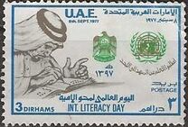 [International Literacy Day, type CP]