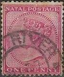 [Queen Victoria - Inscription: "NATAL POSTAGE", type N]