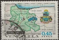 [Airmail - States of Venezuela - Maps and Arms of the Various States, tip BRY]