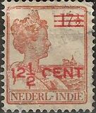 [Queen Wilhelmina - Postage Stamps of 1914-1915 Surcharged, प्रकार K8]