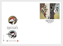 [Protected Bird Specie - Middle-spotted and White-winged Woodpecker - Joint Issue with Kyrgyzstan, type BBT]