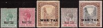 [Precious ISsues Overprinted "WAR TAX" in One Line, tegund M]