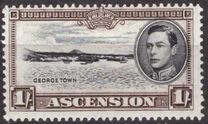 [King George VI and Views of Ascension, type O3]