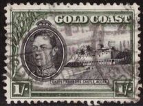 [King George VI & Christiansborg Castle, Accra, tegund R]