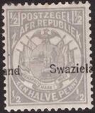 [South African Republic Postage Stamps Overprinted "Swazieland", type A]