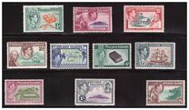 [King George VI, Scenes from the History of Mutiny "Bounty", and by Bradbury, other Values of Waterloo, тип A]