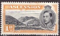 [King George VI and Views of Ascension, タイプ F2]