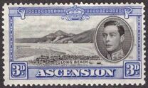 [King George VI and Views of Ascension, type Q]